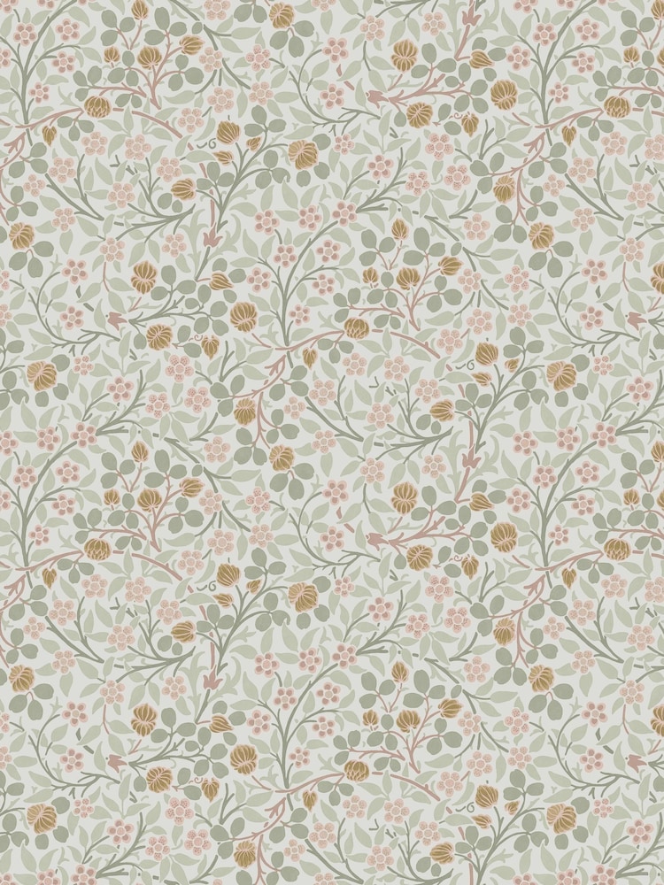 William Morris At Home Spring Peony and Sage A4 Wallpaper Sample Clover - Image 2 of 5 William Morris At Home Spring Peony and Sage A4 Wallpaper Sample Clover - Image 2 of 5