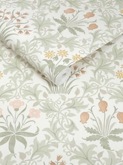 William Morris At Home Spring Peony and Sage A4 Wallpaper Sample Celandine - Image 3 of 5