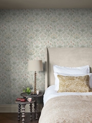 William Morris At Home Spring Peony and Sage A4 Wallpaper Sample Celandine - Image 5 of 5