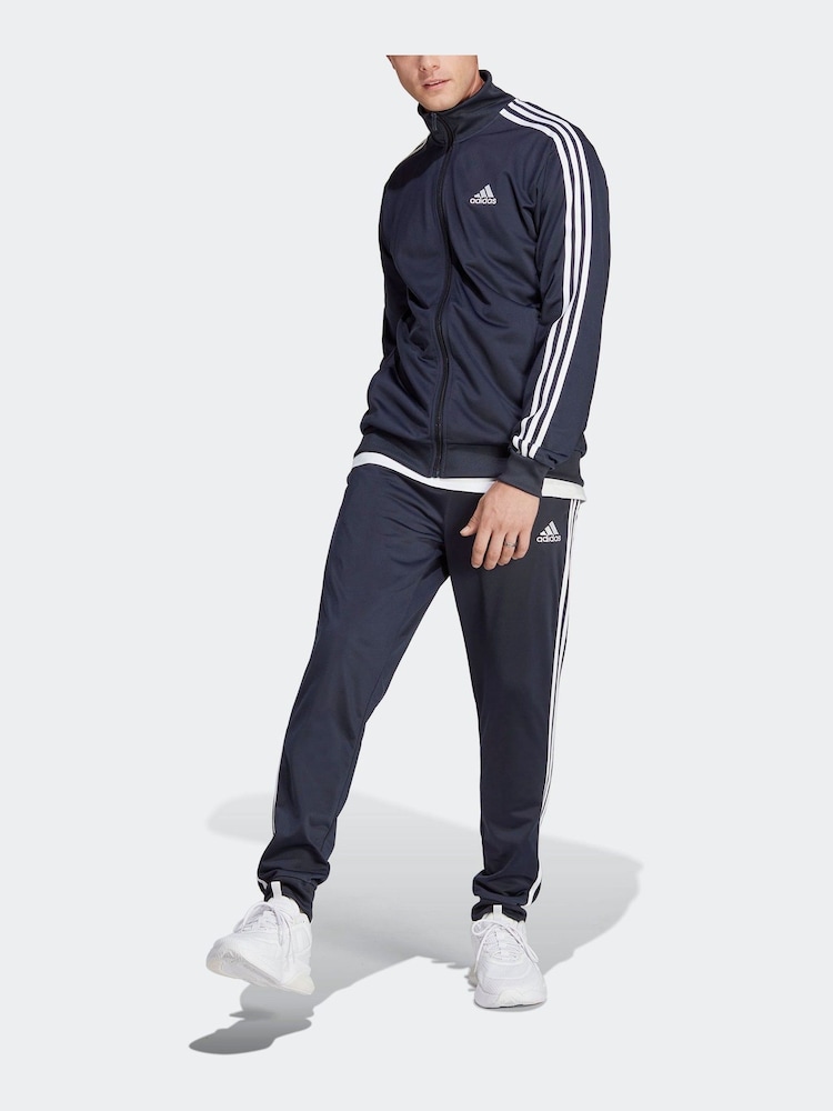 أزرق داكن أزرق - adidas 3-Stripe Tricot Tracksuit - صورة 6 من 6