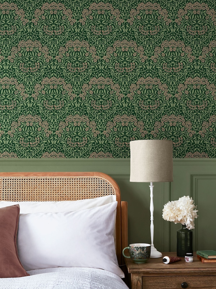 William Morris At Home Forest A4 Wallpaper Sample Michaelmas Daisy - Image 5 of 5 William Morris At Home Forest A4 Wallpaper Sample Michaelmas Daisy - Image 5 of 5