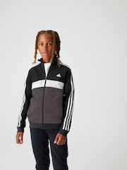 adidas Black Sportswear Essentials 3-Stripes Tiberio Tracksuit - Image 1 of 6