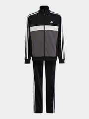 adidas Black Sportswear Essentials 3-Stripes Tiberio Tracksuit - Image 2 of 6