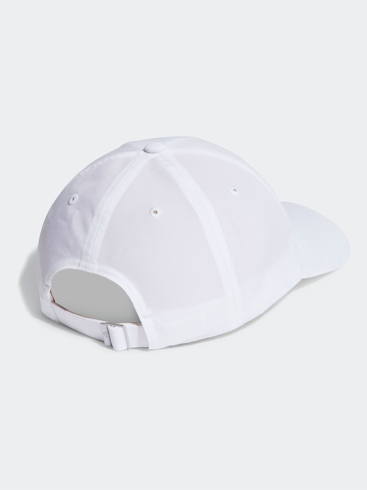 Blanco - Gorra de béisbol de seis paneles AEROREADY Running Essentials de Adidas - Imagen 2 de 4