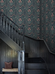 William Morris At Home Midnight Woodland Weeds A4 Wallpaper Sample - Image 5 of 5