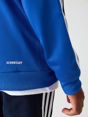 adidas Blue Sportswear Essentials 3-Stripes Tiberio Tracksuit - Image 6 of 7