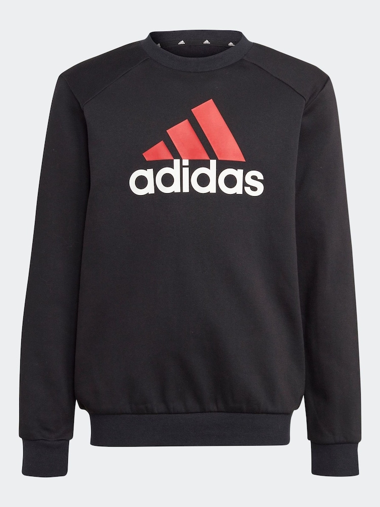 Schwarz - adidas – Sportswear Essentials – Jogginghosen-Set aus Fleece mit großem Logo für Kinder - Bild 2 von 7 Schwarz - adidas – Sportswear Essentials – Jogginghosen-Set aus Fleece mit großem Logo für Kinder - Bild 2 von 7