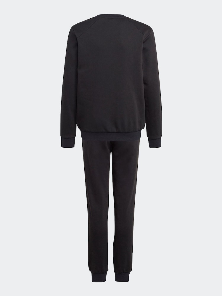 adidas Black Kids Sportswear Essentials Big Logo Fleece Joggers Set - Image 3 of 7