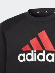 Schwarz - adidas – Sportswear Essentials – Jogginghosen-Set aus Fleece mit großem Logo für Kinder - Bild 4 von 7