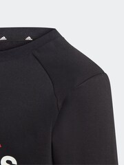 Schwarz - adidas – Sportswear Essentials – Jogginghosen-Set aus Fleece mit großem Logo für Kinder - Bild 5 von 7