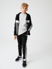 adidas Black Kids Sportswear Tiberio 3-Stripes Colourblock Fleece Tracksuit - Image 1 of 16
