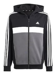 adidas Black Kids Sportswear Tiberio 3-Stripes Colourblock Fleece Tracksuit - Image 11 of 16