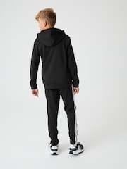 adidas Black Kids Sportswear Tiberio 3-Stripes Colourblock Fleece Tracksuit - Image 2 of 16