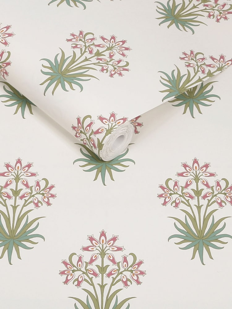 William Morris At Home Pink Cedar A4 Wallpaper Sample Hyacinth Flower - Image 2 of 4 William Morris At Home Pink Cedar A4 Wallpaper Sample Hyacinth Flower - Image 2 of 4