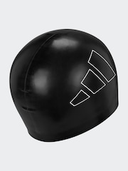 adidas Black Adult Logo Swim Cap - Image 1 of 4