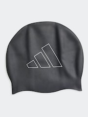 adidas Black Adult Logo Swim Cap - Image 2 of 4