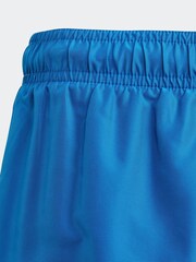 adidas Blue Performance Logo Clx Swim Shorts - Image 2 of 5