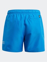 adidas Blue Performance Logo Clx Swim Shorts - Image 3 of 5