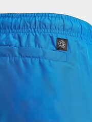 adidas Blue Performance Logo Clx Swim Shorts - Image 4 of 5