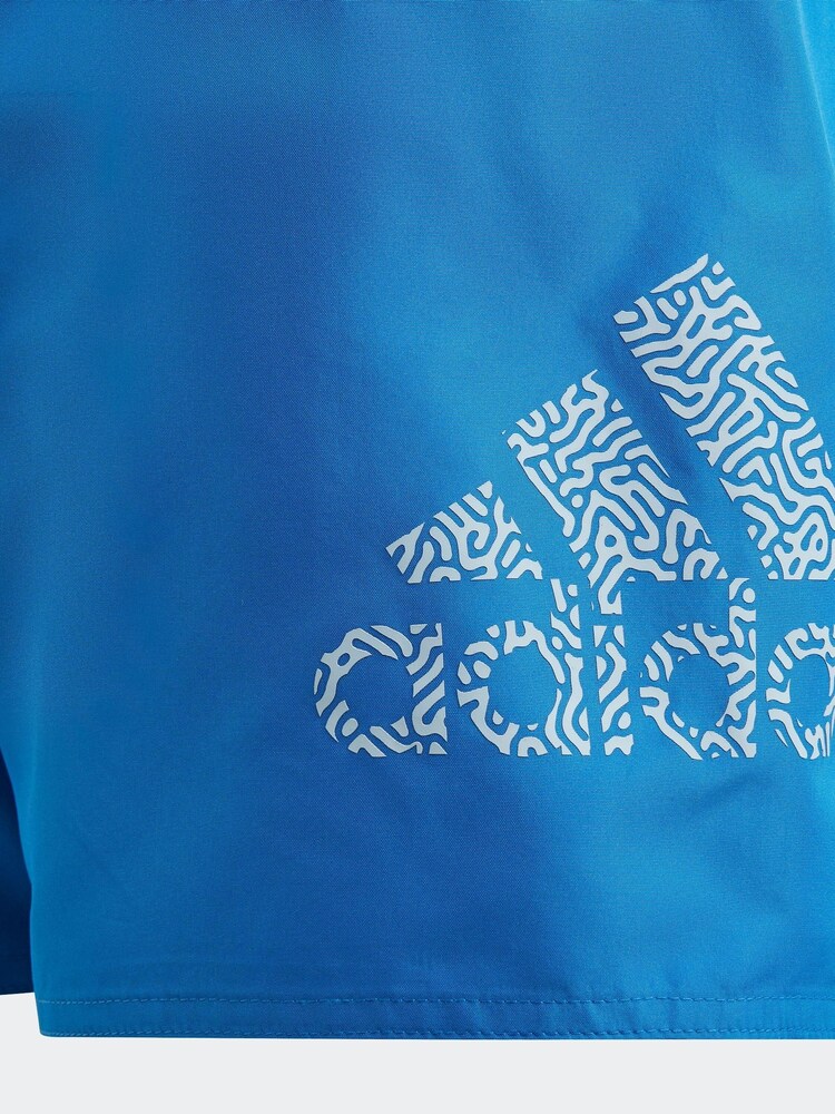 adidas Blue Performance Logo Clx Swim Shorts - Image 5 of 5