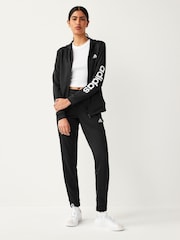 adidas Black Sportswear Linear Tracksuit - Image 1 of 1