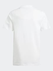 adidas White 100% Cotton Sportswear Essentials Small Logo Cotton T-Shirt - Image 4 of 7