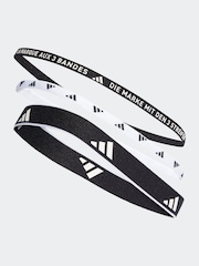 adidas Black Multiple Width Training Headbands 3 Pack - Image 1 of 4