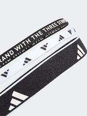 adidas Black Multiple Width Training Headbands 3 Pack - Image 3 of 4