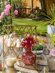 Premier Decorations Ltd None Wall Mounted Square Criss-Cross Candle Holder - Image 2 of 3