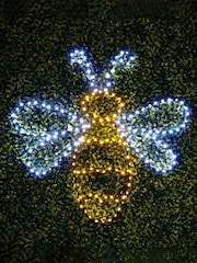 Premier Decorations Ltd 61cm 189 LED Low Voltage Lit Bee Motif Outdoor Light - Image 1 of 1