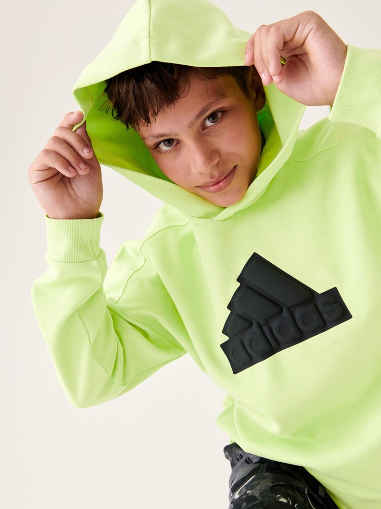 adidas Green Sportswear Future Icons Logo Hoodie - Image 1 of 10