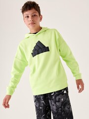 adidas Green Sportswear Future Icons Logo Hoodie - Image 3 of 10