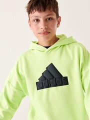 adidas Green Sportswear Future Icons Logo Hoodie - Image 4 of 10