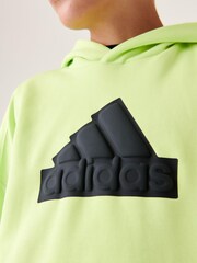 adidas Green Sportswear Future Icons Logo Hoodie - Image 5 of 10