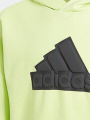 adidas Green Sportswear Future Icons Logo Hoodie - Image 9 of 10