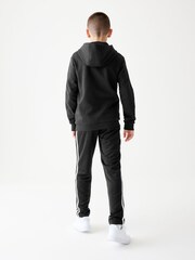 adidas Black Kids Sportswear Tiberio 3-Stripes Colourblock Fleece Hoodie - Image 2 of 8