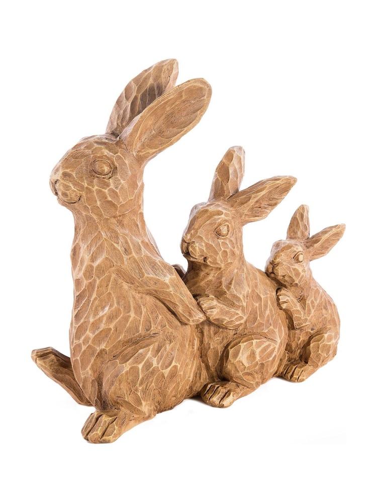 Premier Decorations Ltd None Wood Cut Effect Rabbit Family - Image 1 of 1 Premier Decorations Ltd None Wood Cut Effect Rabbit Family - Image 1 of 1