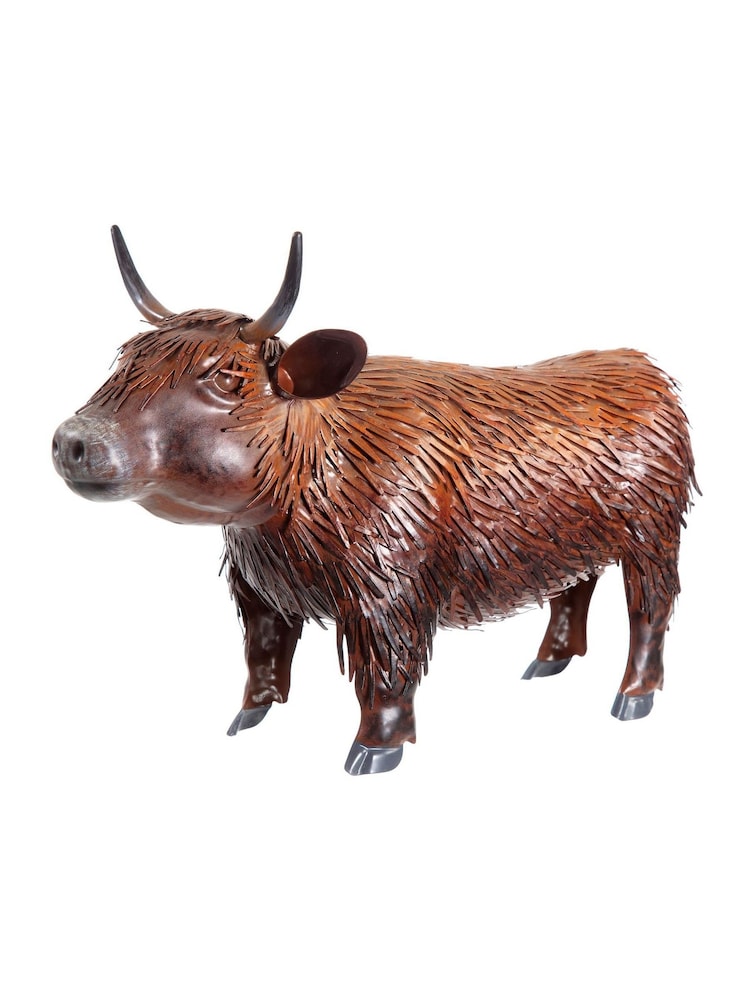 Premier Decorations Ltd Metal Highland Cow - Image 1 of 2 Premier Decorations Ltd Metal Highland Cow - Image 1 of 2