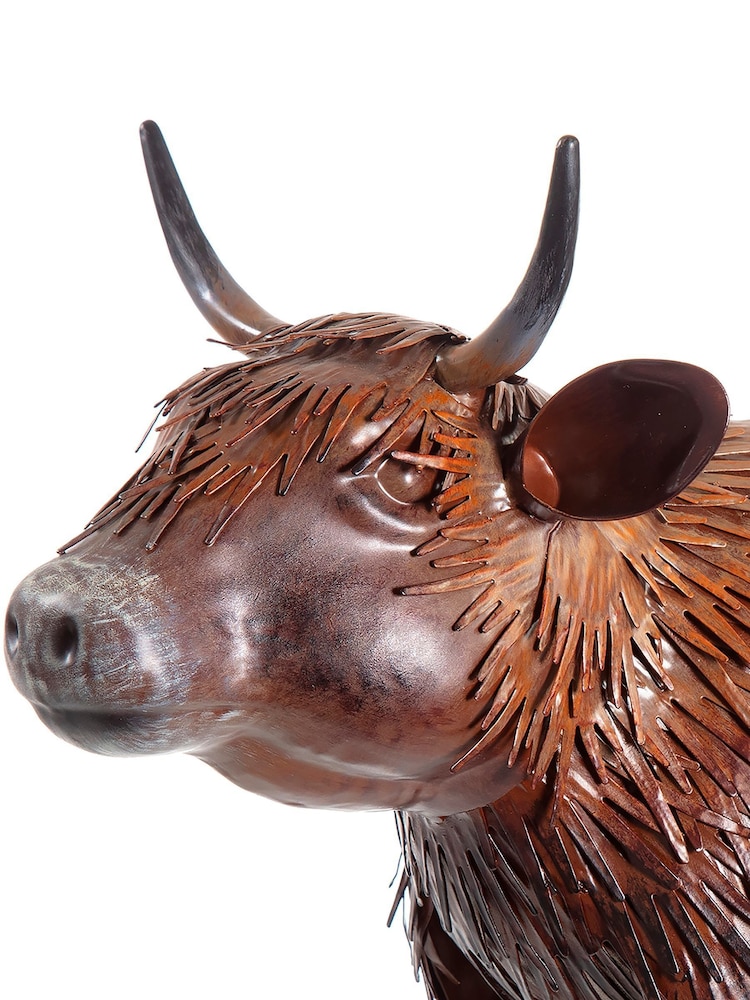 Premier Decorations Ltd Metal Highland Cow - Image 2 of 2 Premier Decorations Ltd Metal Highland Cow - Image 2 of 2