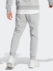 adidas Dark Grey Essentials 3 Stripe Joggers - Image 3 of 7