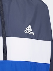 Синий - adidas Woven Kids Raincoat - Image 3 of 5