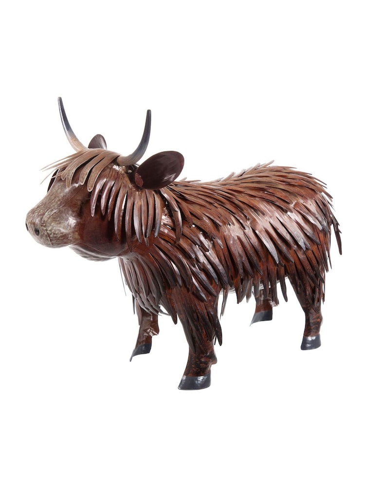 Premier Decorations Ltd Metal Highland Cow Garden Accessories - Image 1 of 2 Premier Decorations Ltd Metal Highland Cow Garden Accessories - Image 1 of 2