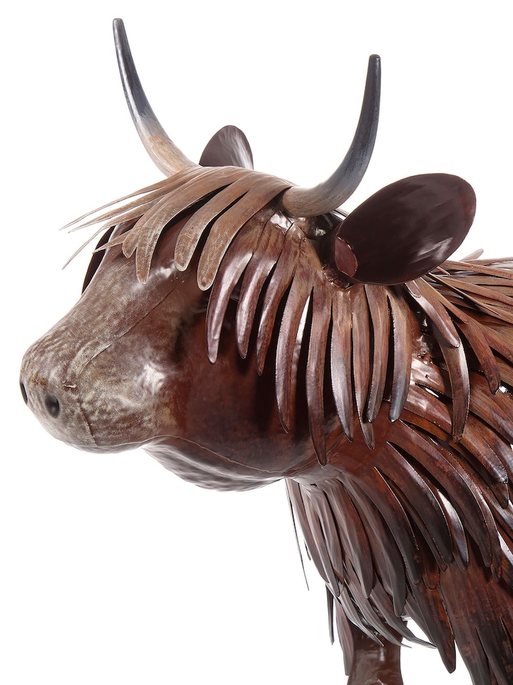 Premier Decorations Ltd Metal Highland Cow Garden Accessories - Image 2 of 2 Premier Decorations Ltd Metal Highland Cow Garden Accessories - Image 2 of 2