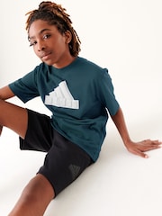 adidas Green Future Icons Logo Piqué T-Shirt - Image 6 of 7