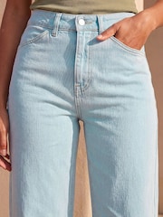 Roman Light Denim Blue Stretch Culotte Jeans - Image 4 of 4