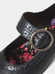 Joe Browns Black Mimi Leather Mary Jane Shoes - Image 4 of 4