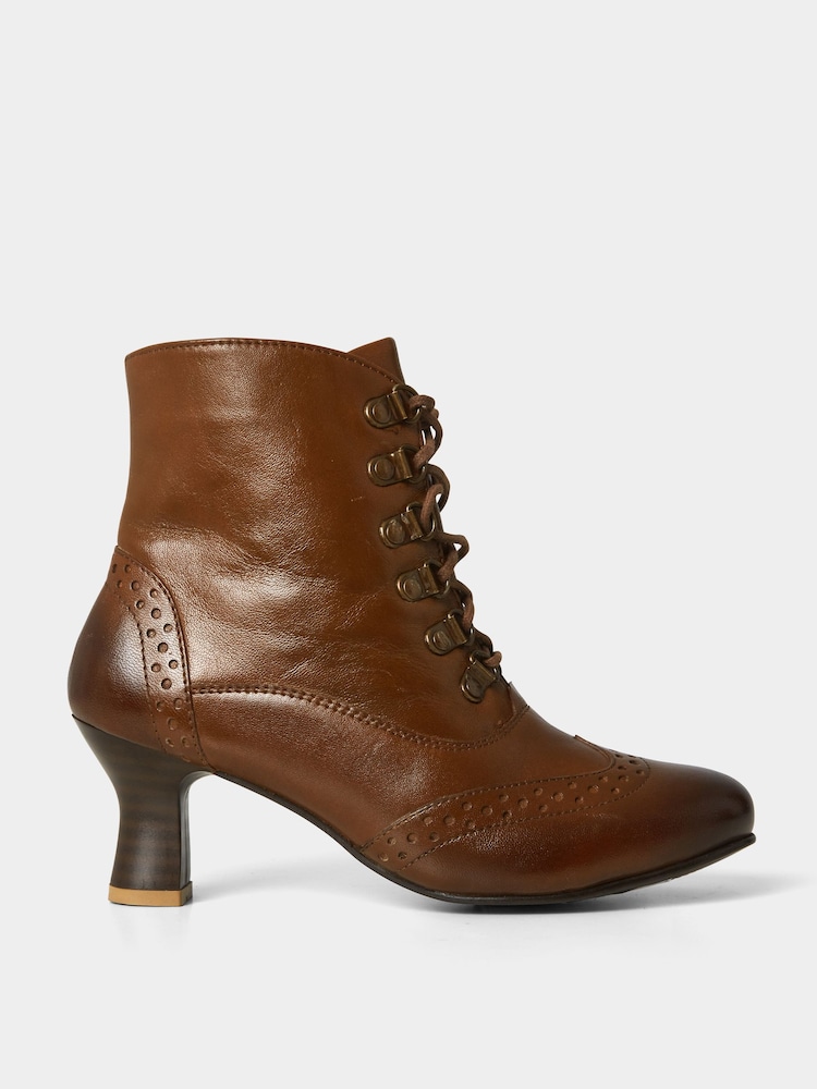 Joe Browns Brown Fenchurch Leather Boots - Image 1 of 4