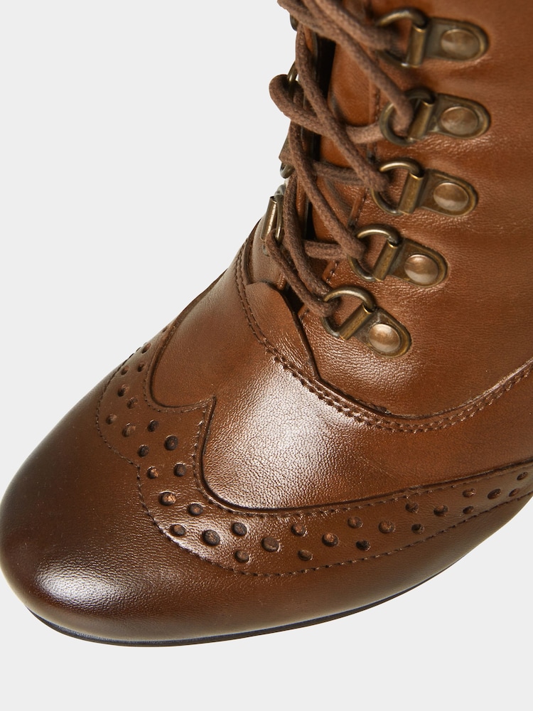 Joe Browns Brown Fenchurch Leather Boots - Image 4 of 4