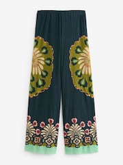 Placement Ikat Print Crinkle Mesh Relaxed Trousers - Image 5 of 6