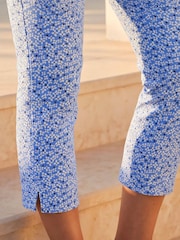 Roman Blue Petite Beng Crop Trousers - Image 4 of 4